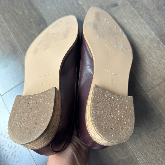 Everlane Womens The Modern Loafer Leather Preppy Casual Burgundy 7.5 - Picture 8 of 9
